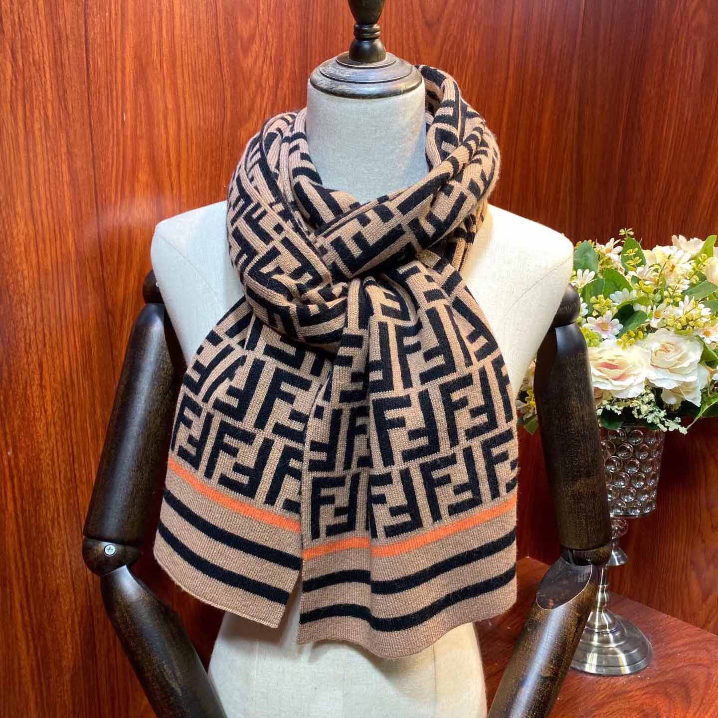 Fendi FF Jacquard Scarf